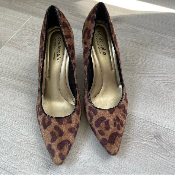 Comfort Plus by predictions heels shoes | animal print| size 10 - Picture 3 of 7